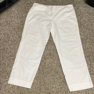 Sandro wide leg cropped White Pants